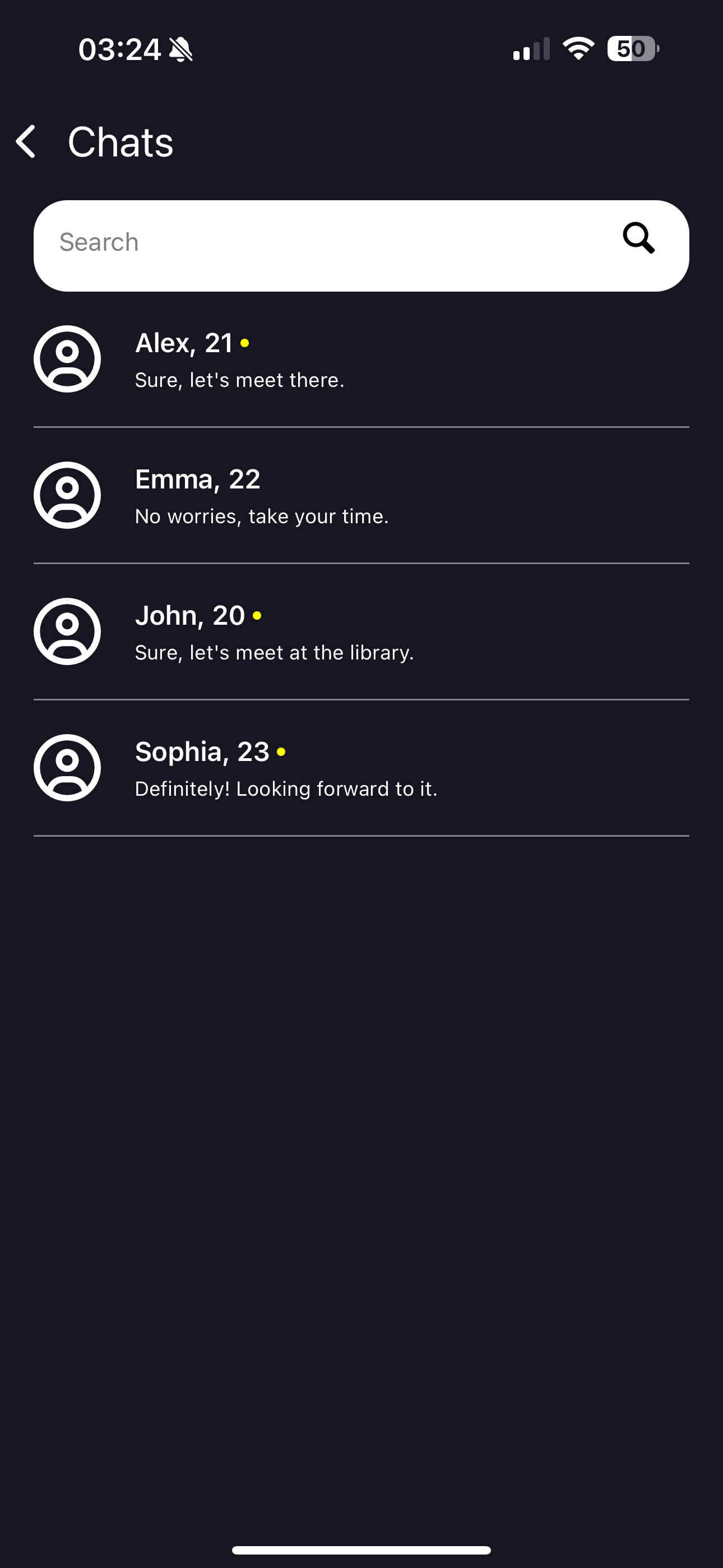 UNIBUDS App Screenshot 2